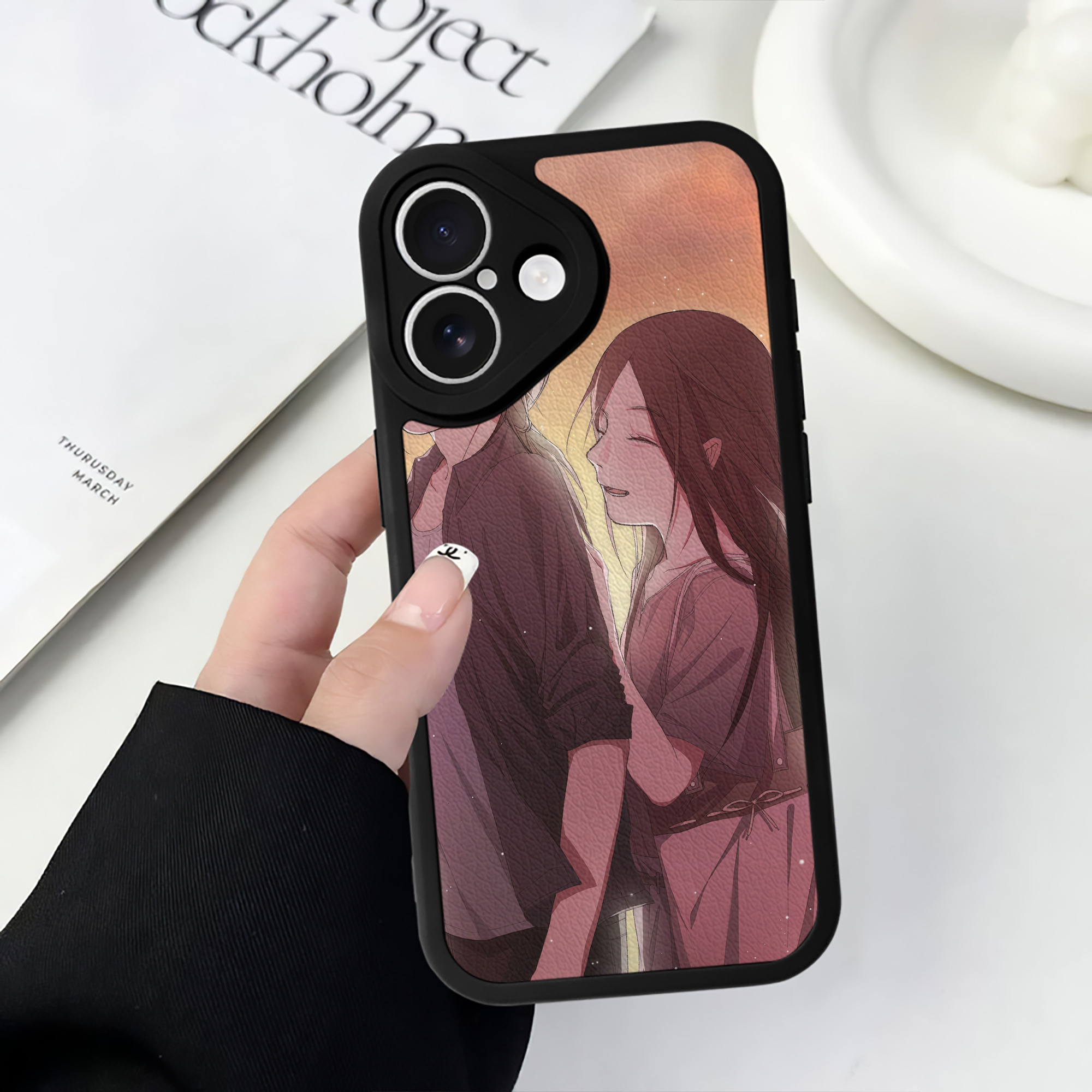 （画像用） NARUTO -ナルト- NARUTO -ナルト- 疾風伝 【iPhone 16シリーズ対応】シリコンスマホケース（レザー調） 材質：シリコン
